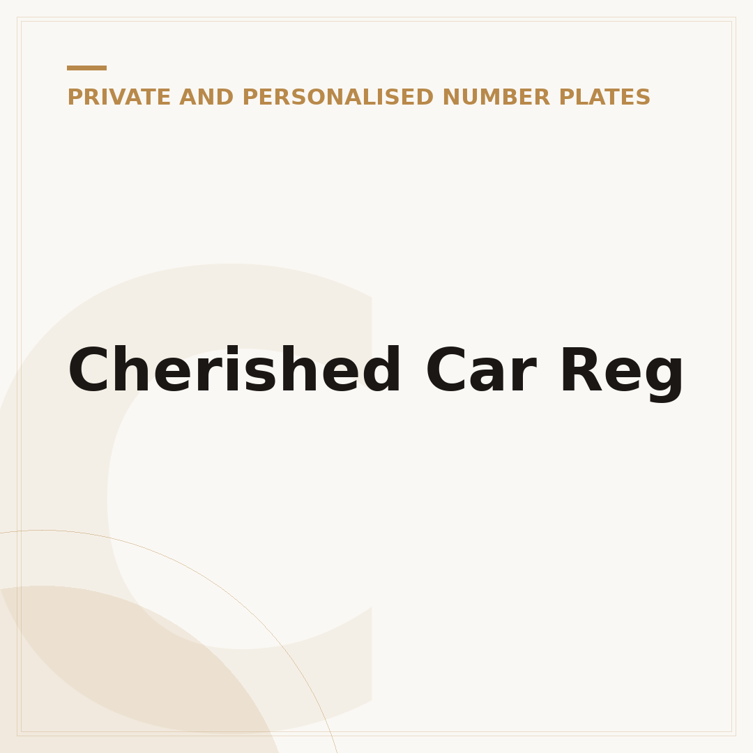 Cherished Car Reg
