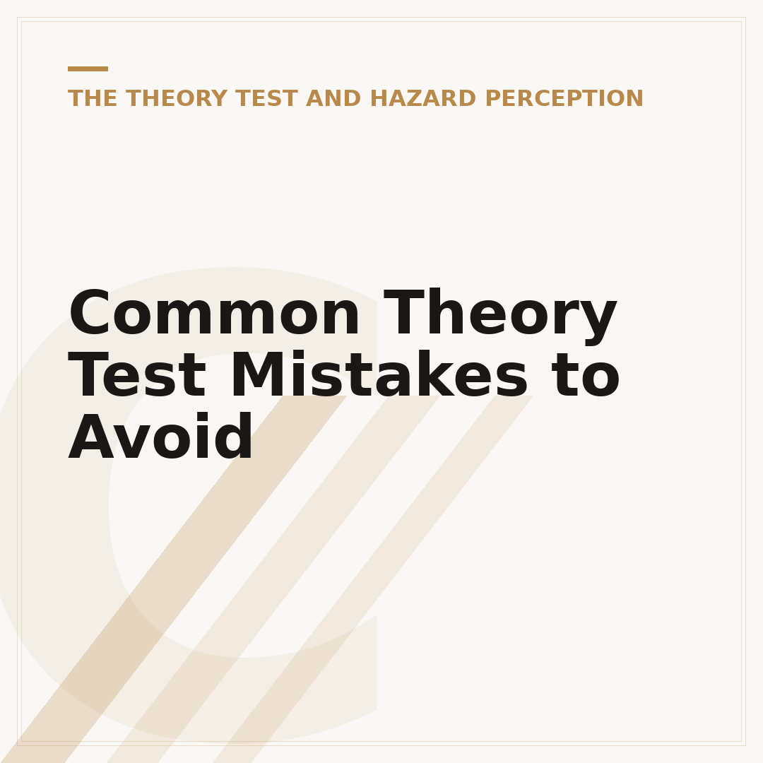 Common Theory Test Mistakes to Avoid