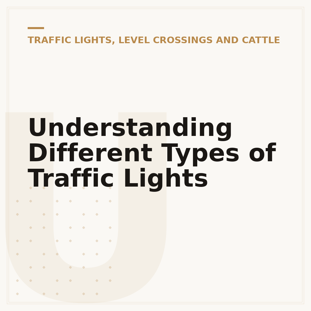 Understanding Different Types of Traffic Lights
