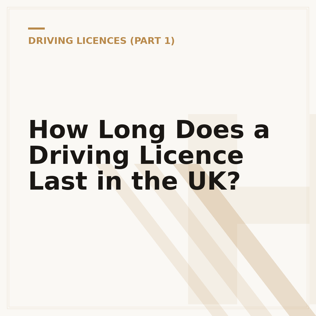 How Long Does a Driving Licence Last in the UK?