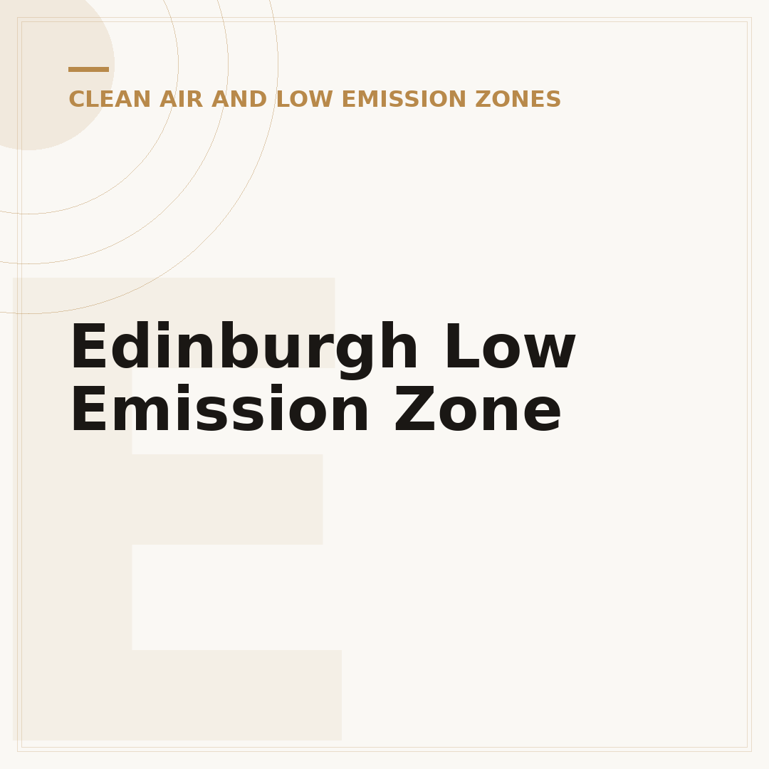Edinburgh Low Emission Zone