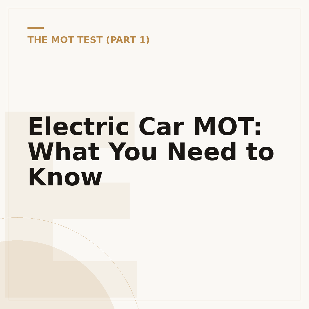 Electric Car MOT: What You Need to Know