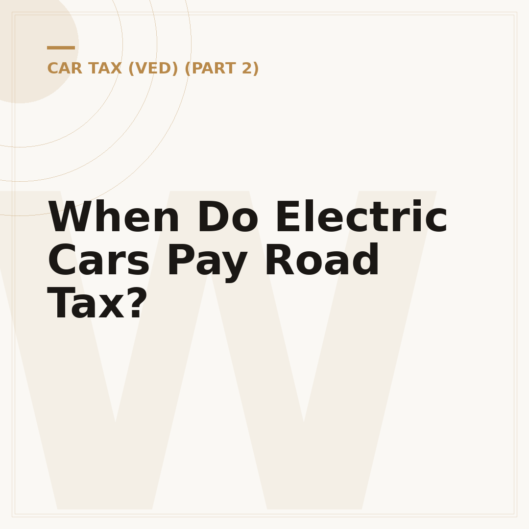 When Do Electric Cars Pay Road Tax?