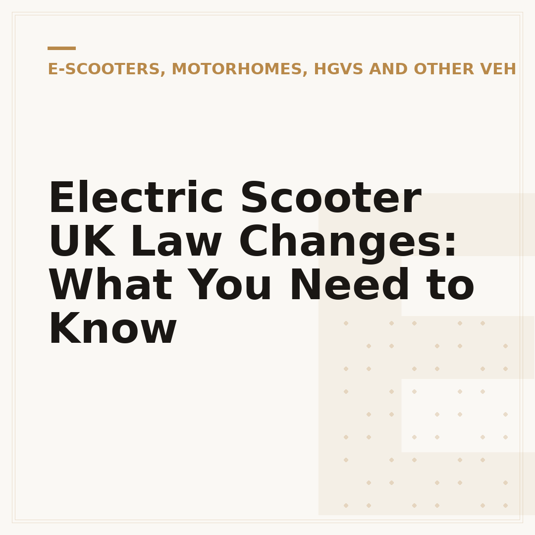 Electric Scooter UK Law Changes: What You Need to Know