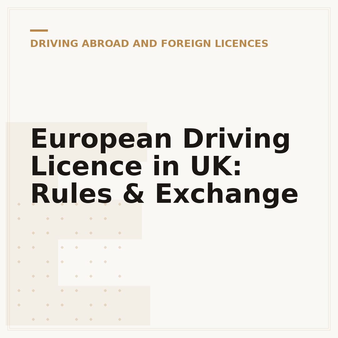 European Driving Licence in UK: Rules & Exchange