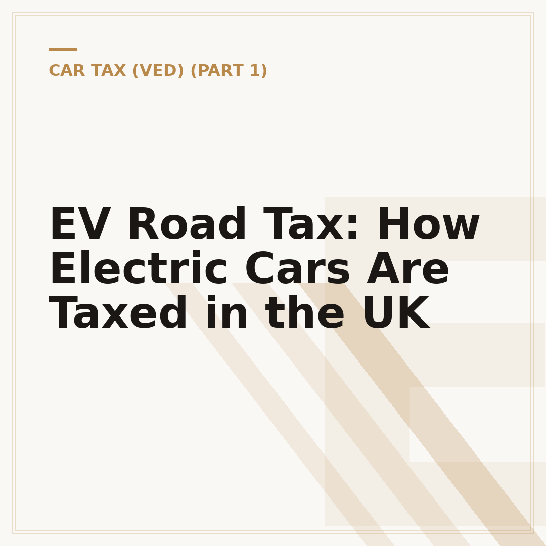 EV Road Tax: How Electric Cars Are Taxed in the UK