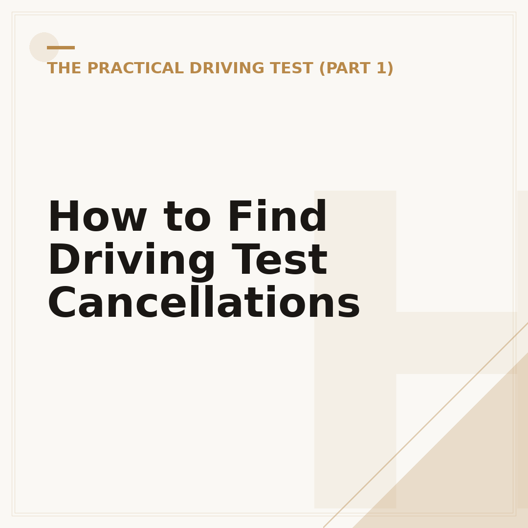 How to Find Driving Test Cancellations