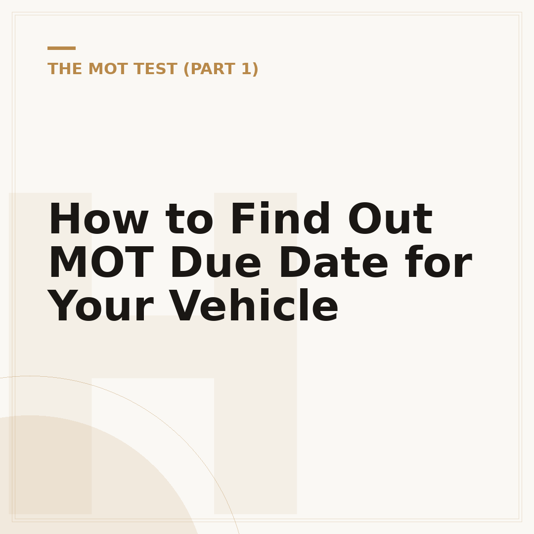 How to Find Out MOT Due Date for Your Vehicle