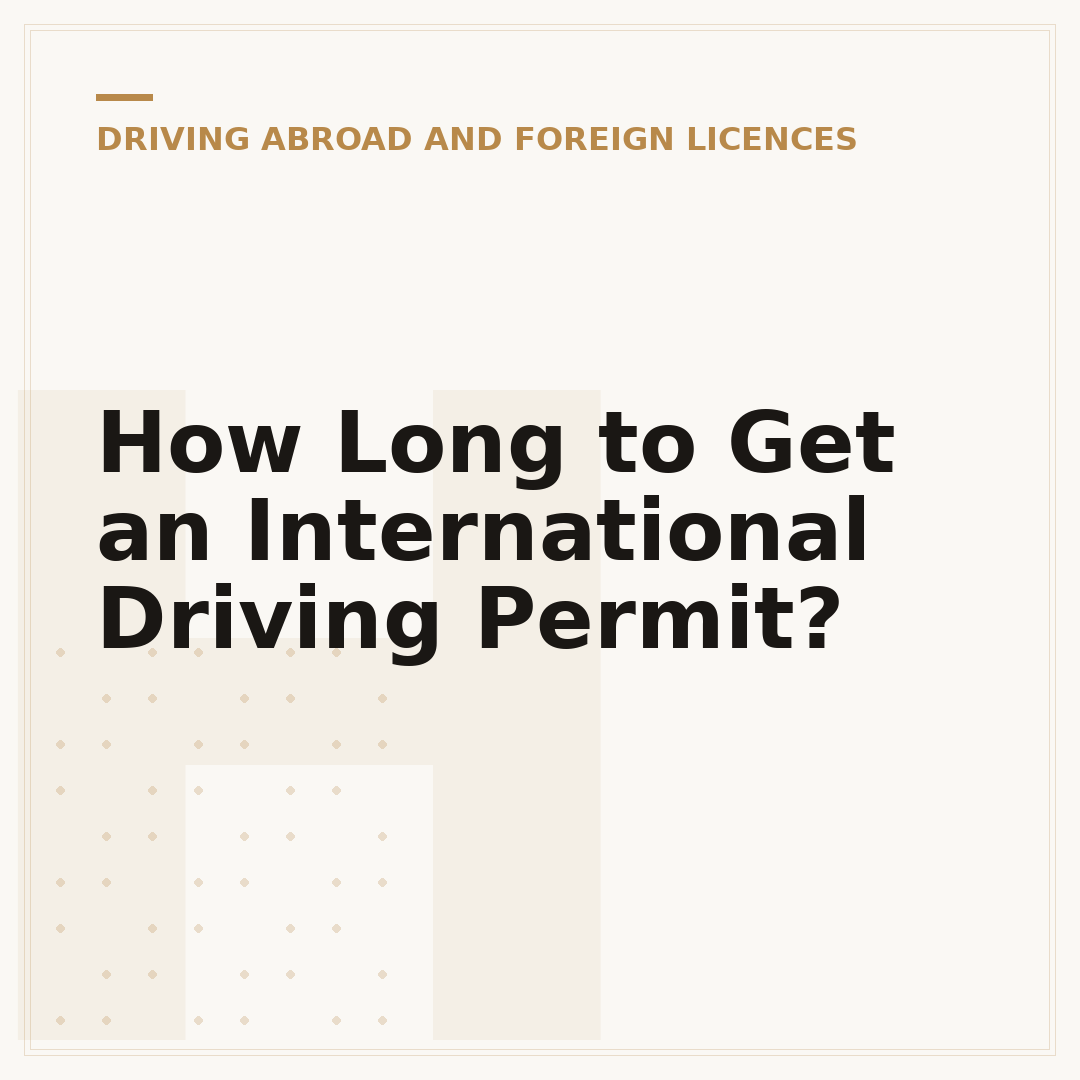 How Long to Get an International Driving Permit?