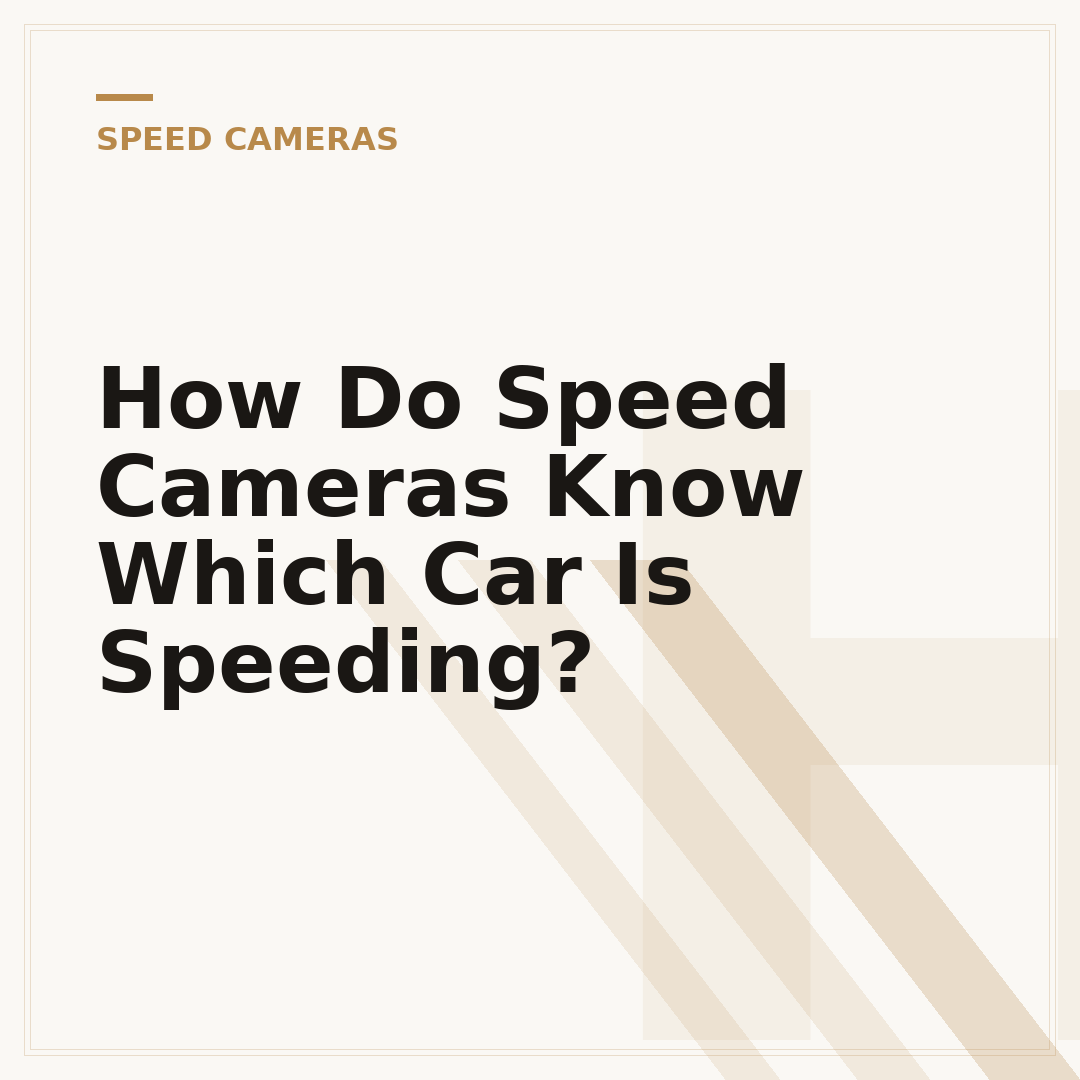 How Do Speed Cameras Know Which Car Is Speeding?