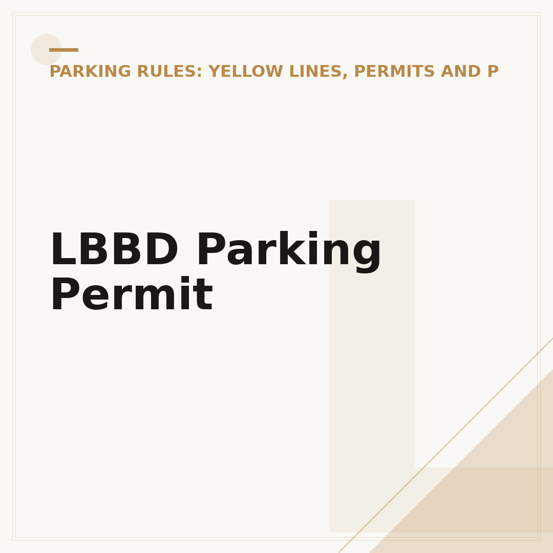 LBBD Parking Permit