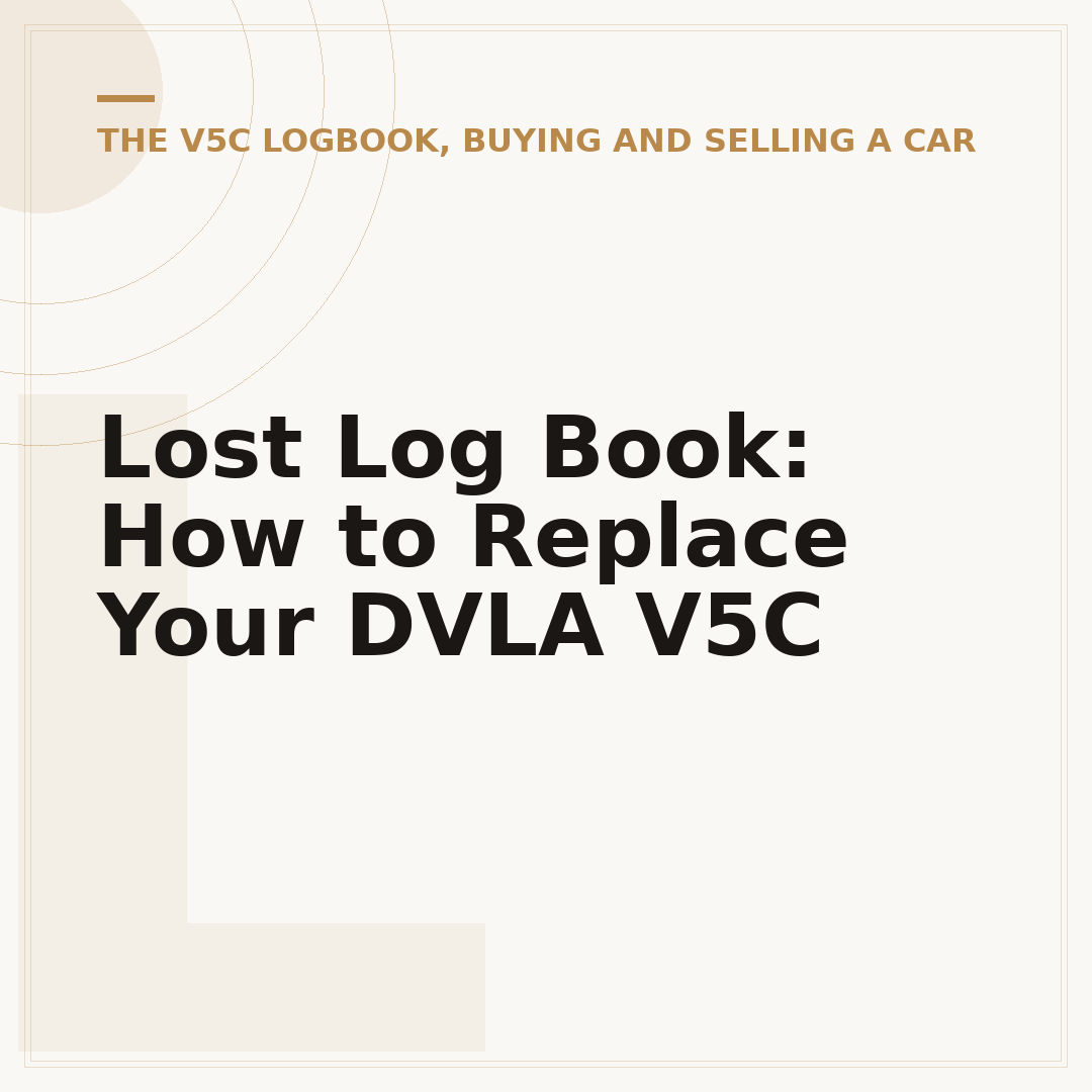Lost Log Book: How to Replace Your DVLA V5C