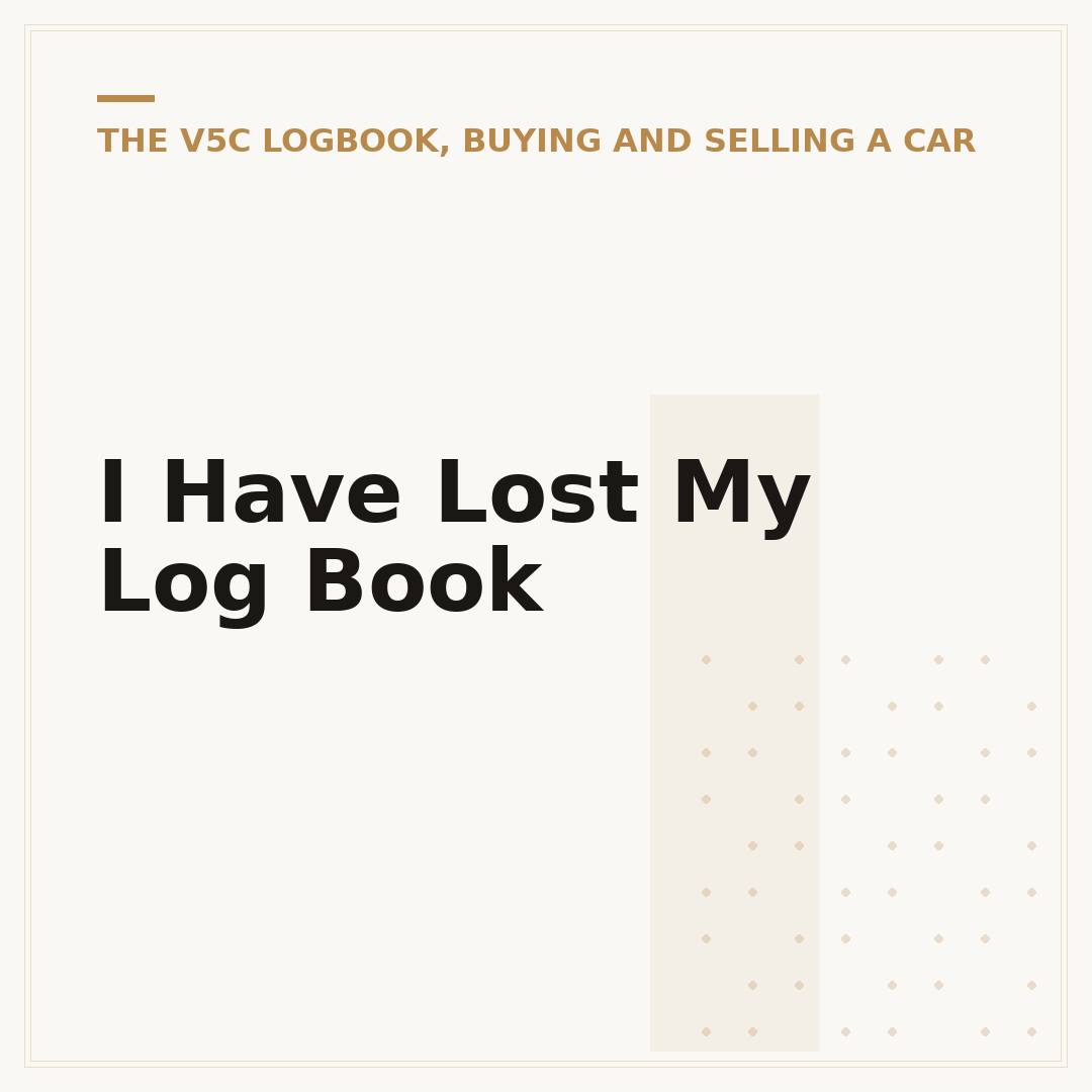 I Have Lost My Log Book