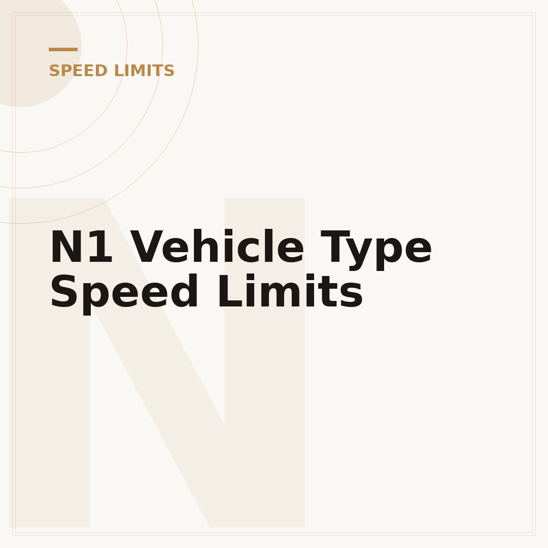 N1 Vehicle Type Speed Limits