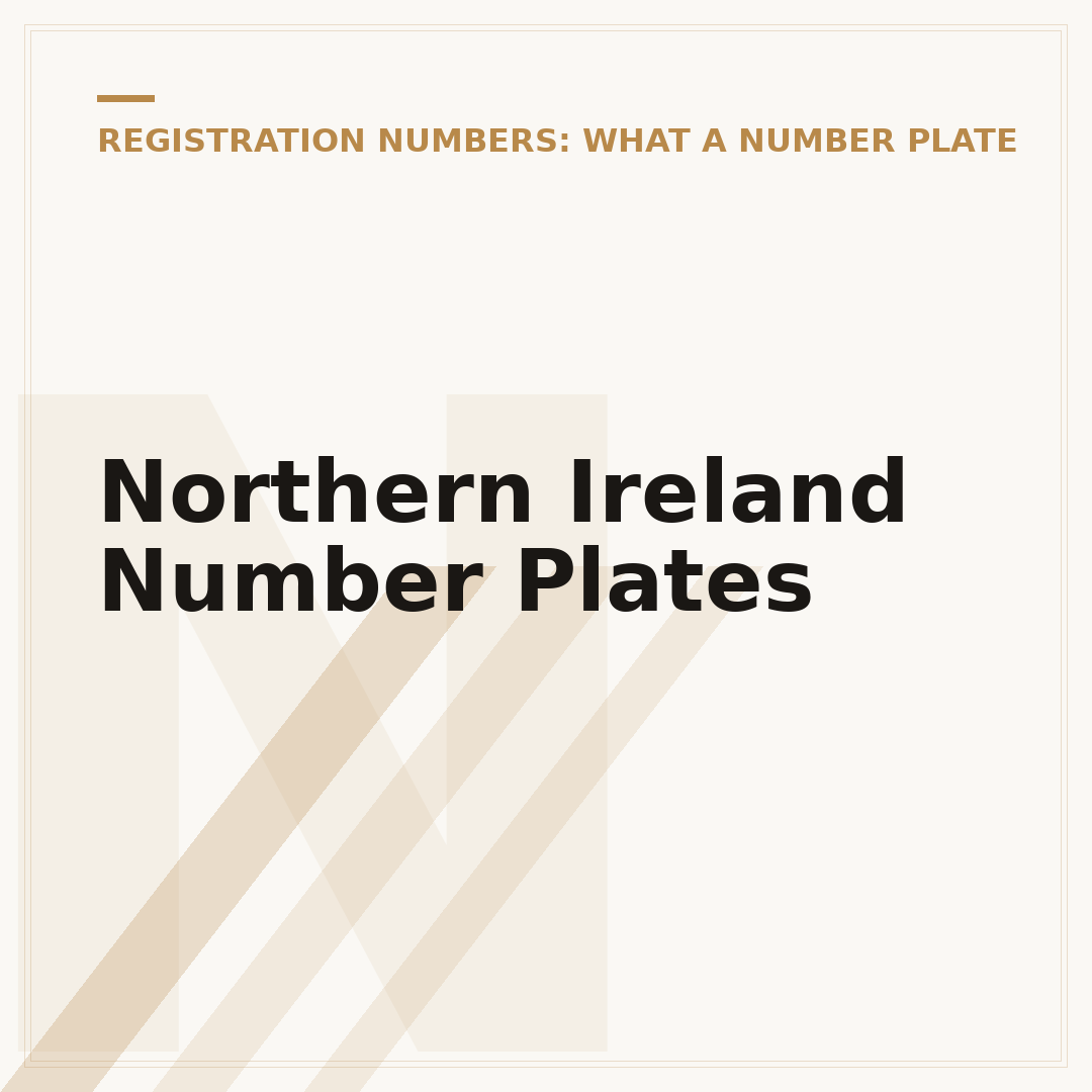 Northern Ireland Number Plates