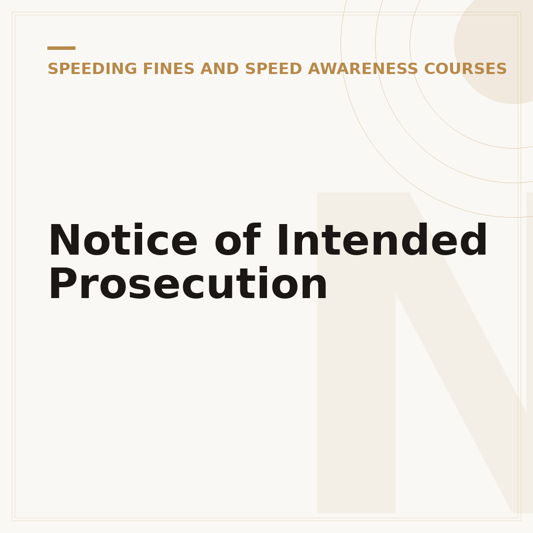Notice of Intended Prosecution