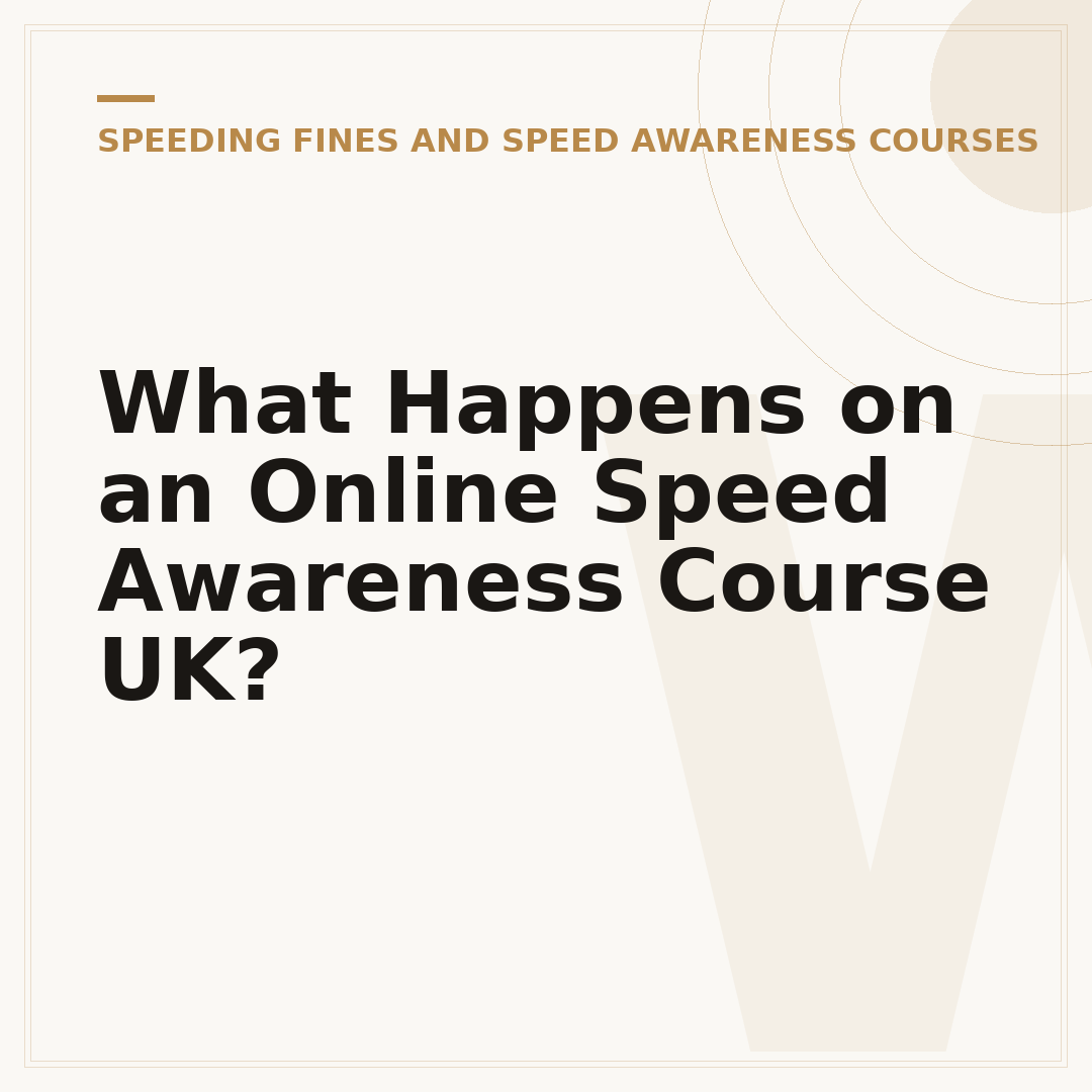 What Happens on an Online Speed Awareness Course UK?