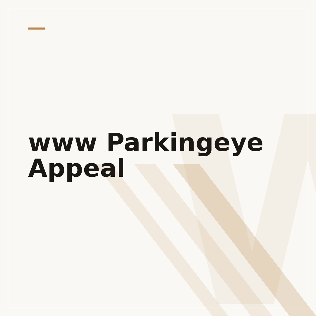 www Parkingeye Appeal