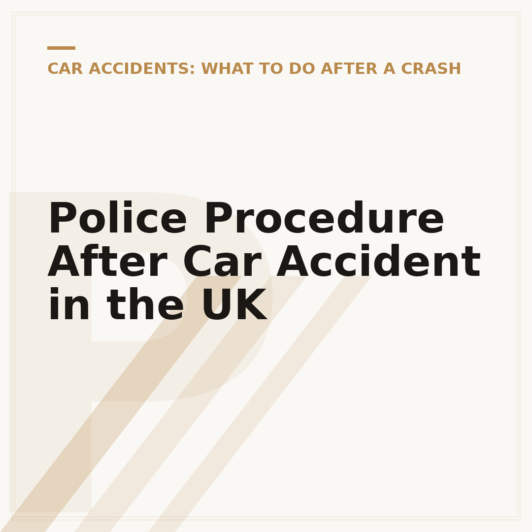 Police Procedure After Car Accident in the UK