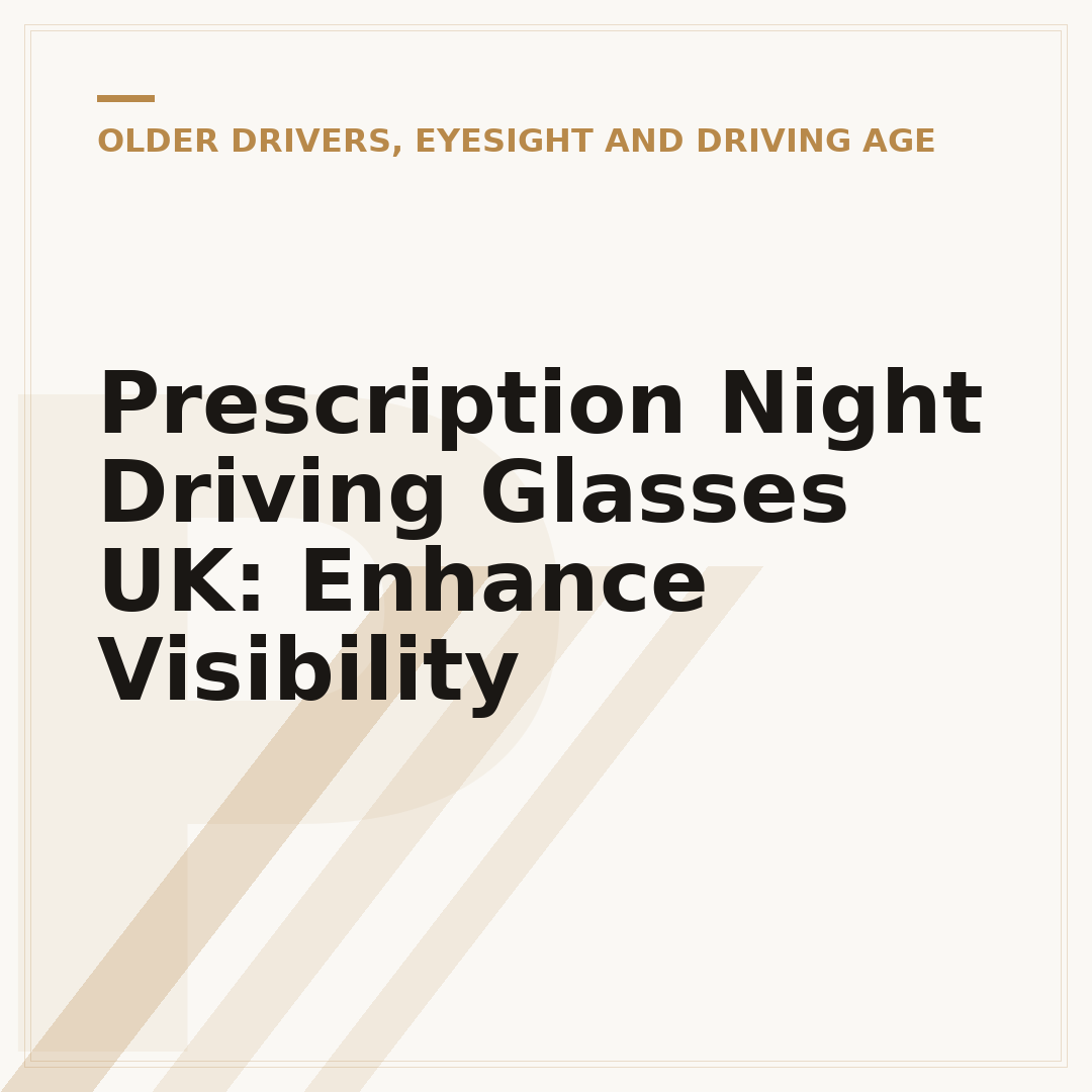 Prescription Night Driving Glasses UK: Enhance Visibility