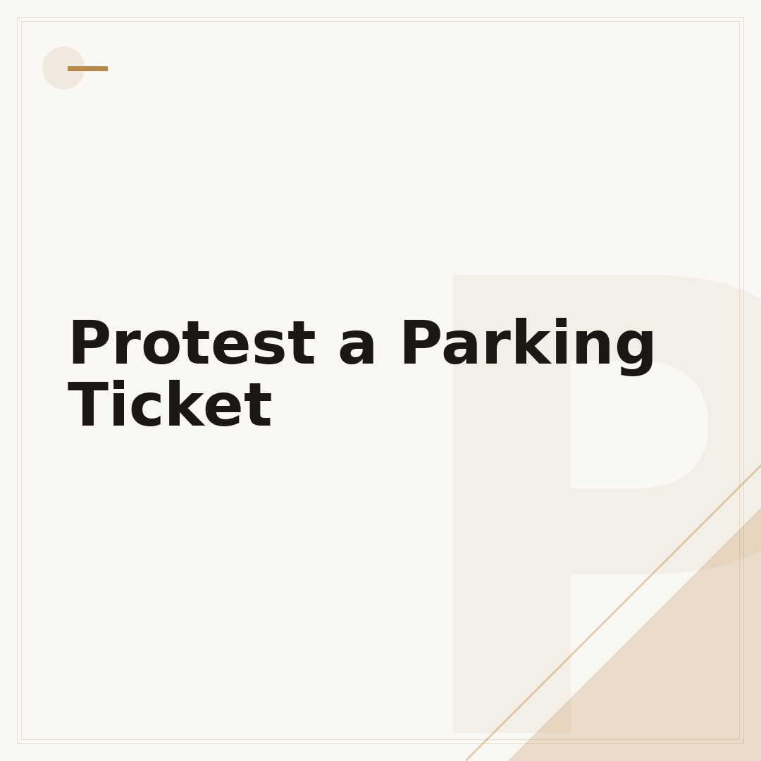 Protest a Parking Ticket