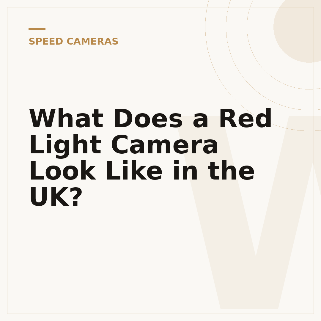 What Does a Red Light Camera Look Like in the UK?