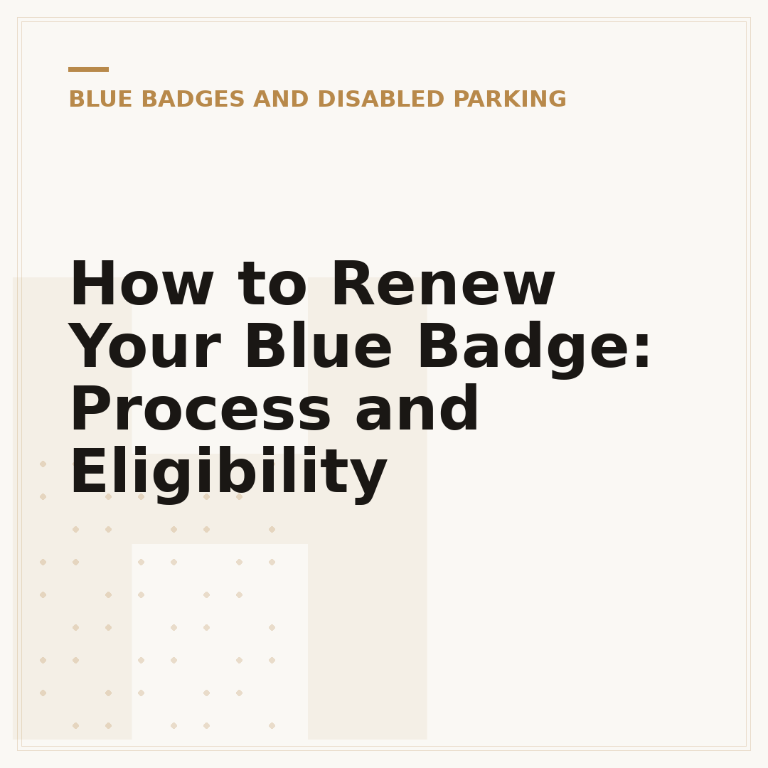 How to Renew Your Blue Badge: Process and Eligibility