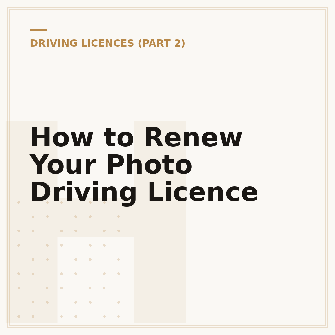 How to Renew Your Photo Driving Licence