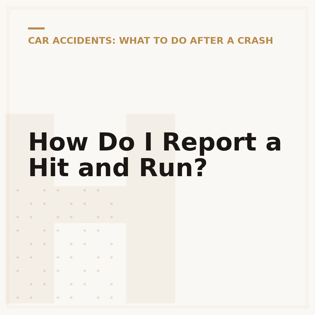 How Do I Report a Hit and Run?