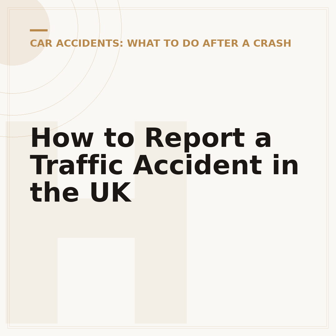 How to Report a Traffic Accident in the UK