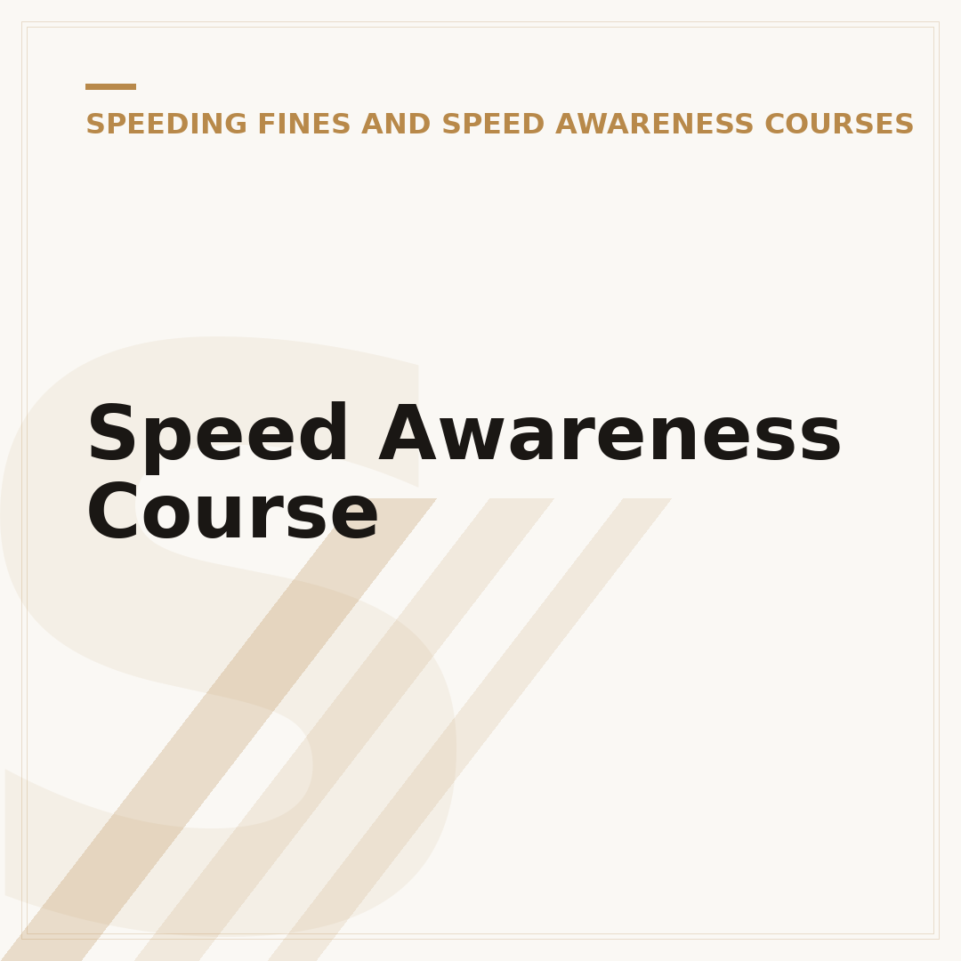 Speed Awareness Course