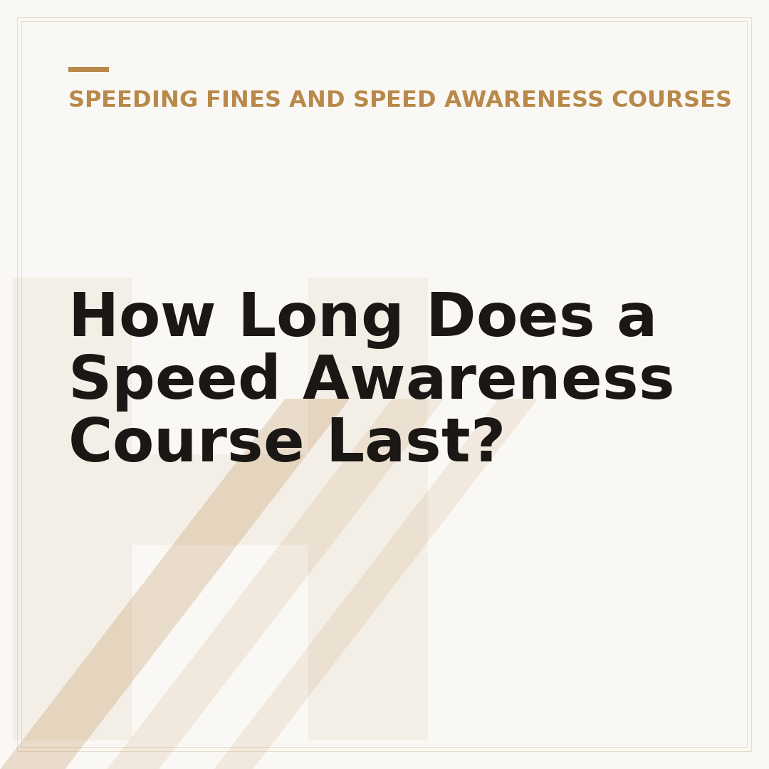 How Long Does a Speed Awareness Course Last?