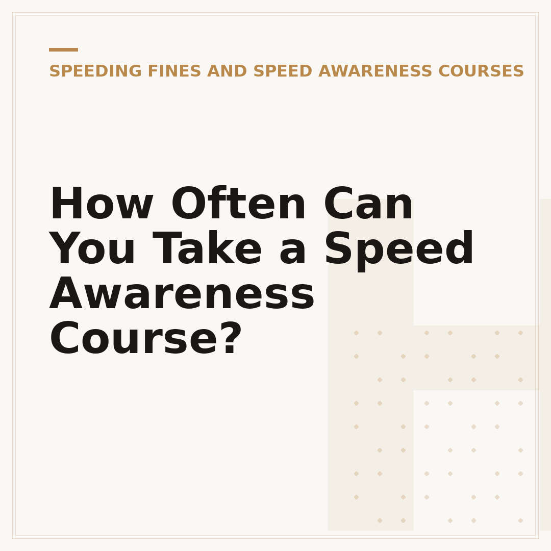 How Often Can You Take a Speed Awareness Course?