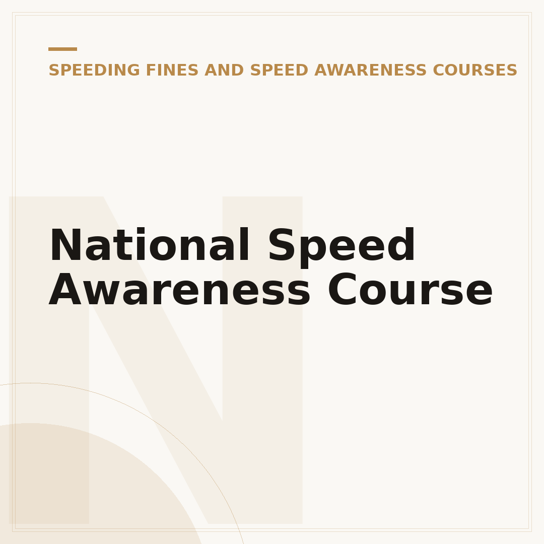 National Speed Awareness Course