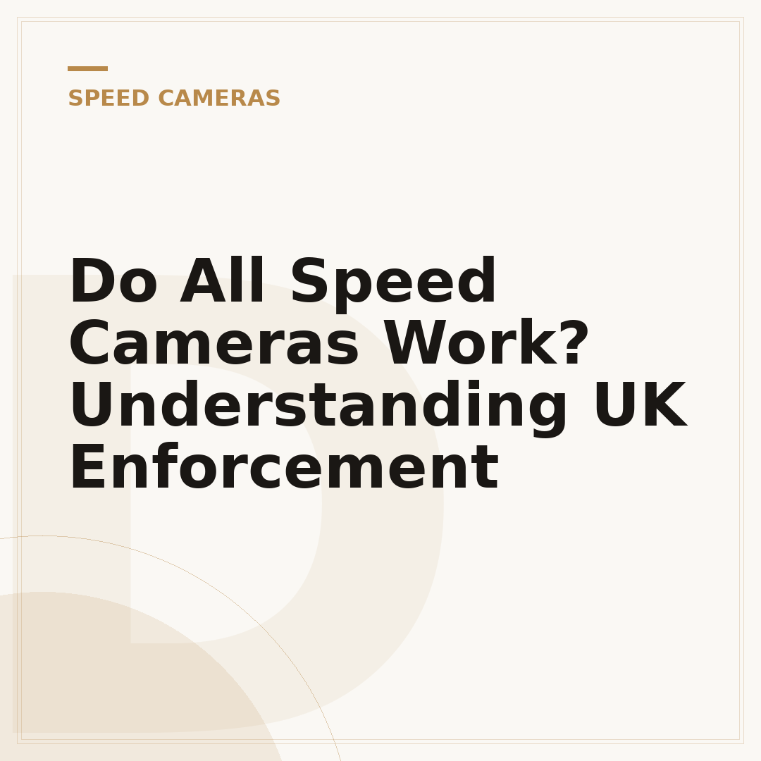 Do All Speed Cameras Work? Understanding UK Enforcement