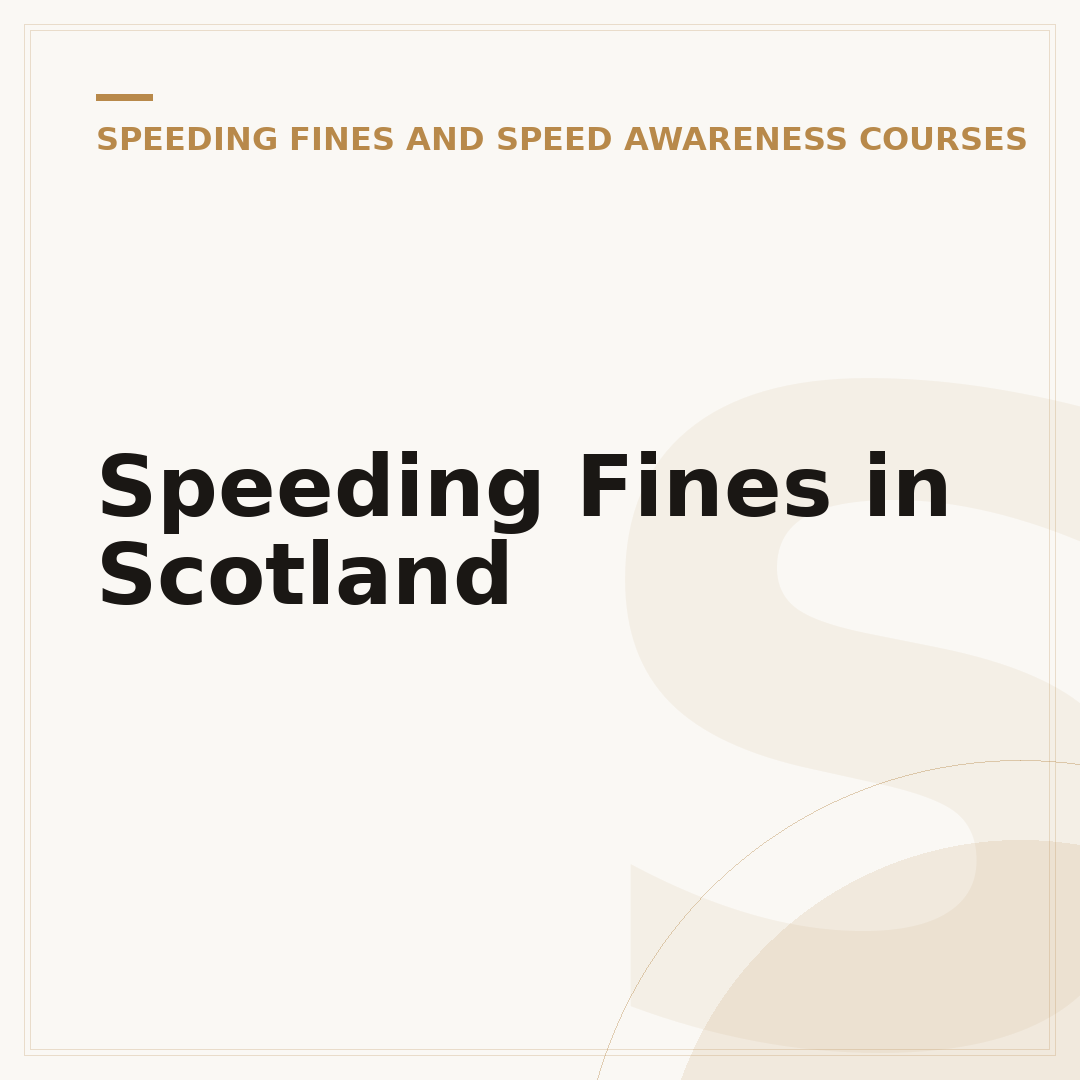 Speeding Fines in Scotland