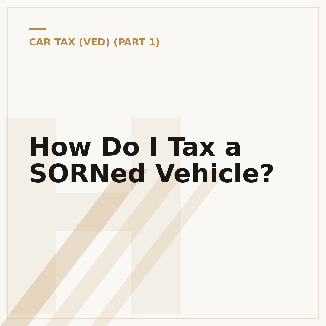 How Do I Tax a SORNed Vehicle?