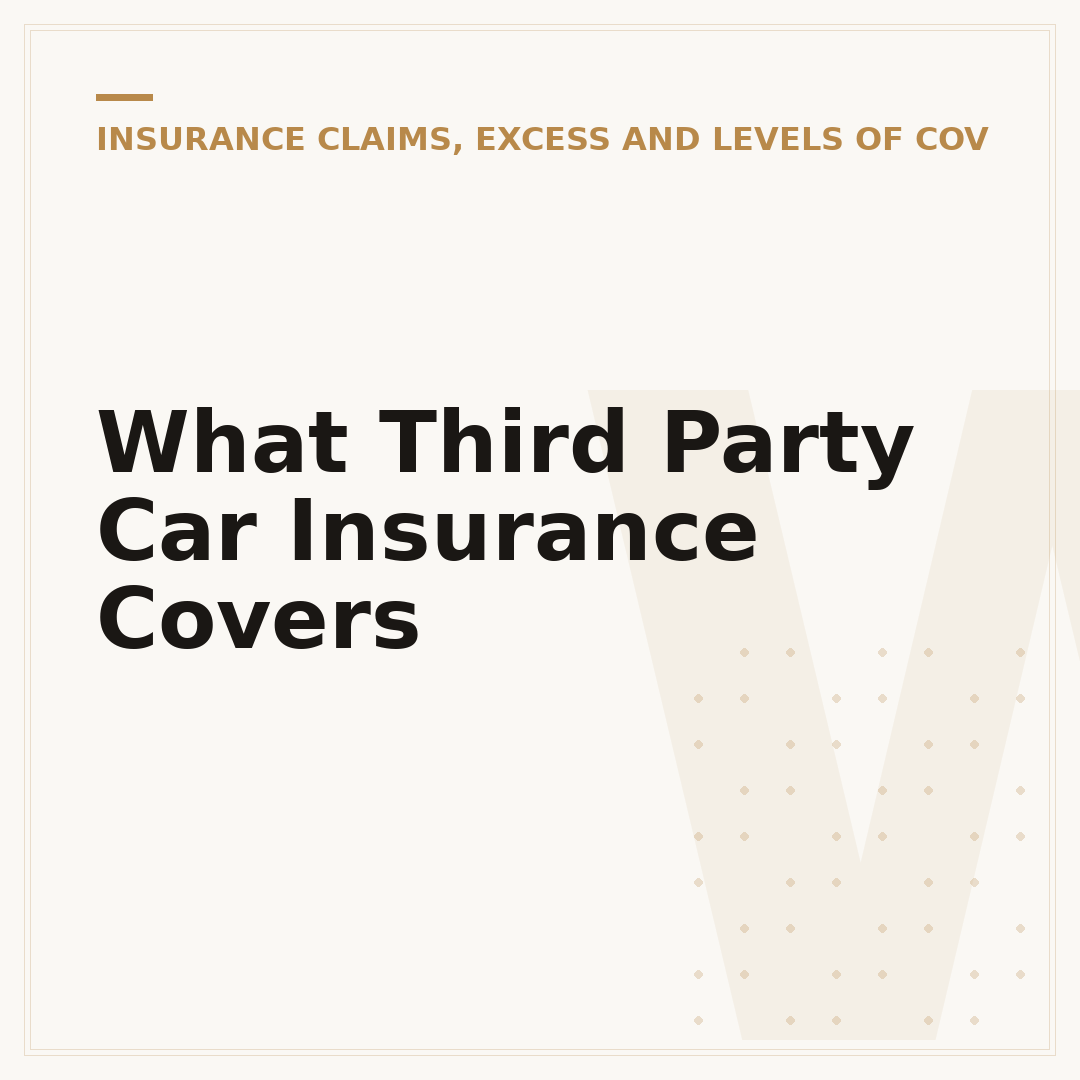 What Third Party Car Insurance Covers