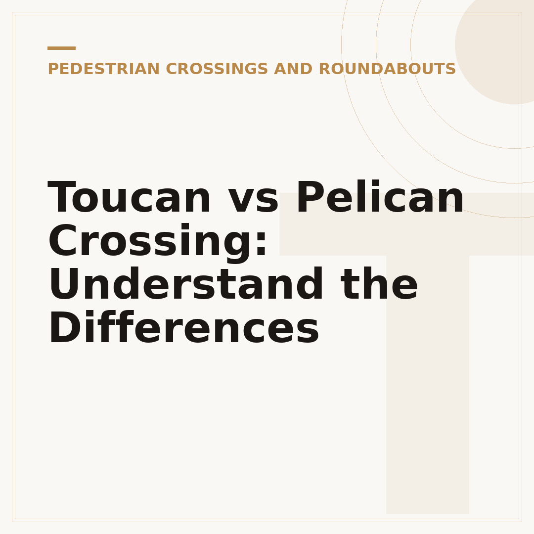 Toucan vs Pelican Crossing: Understand the Differences