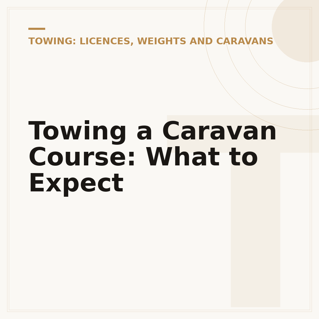 Towing a Caravan Course: What to Expect