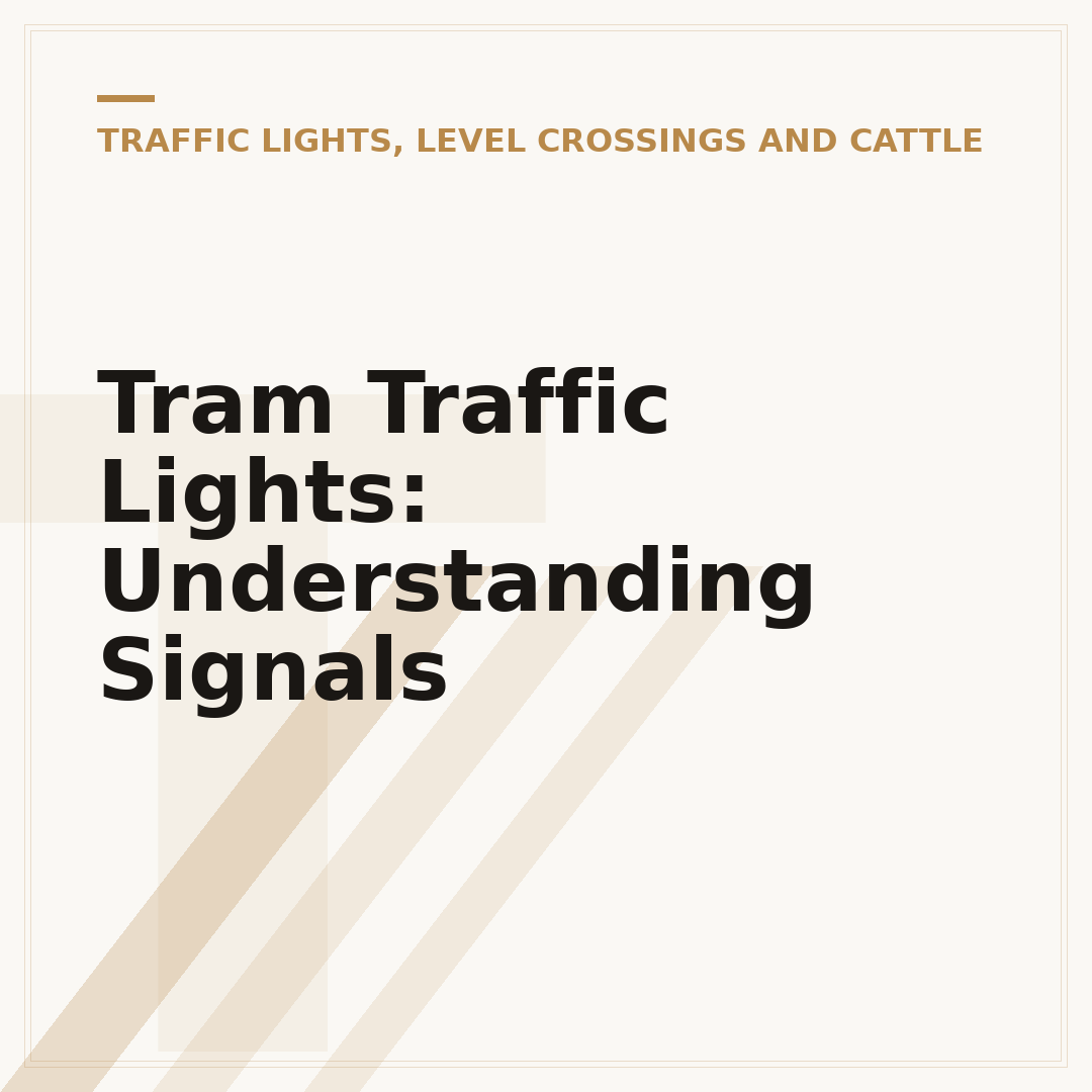 Tram Traffic Lights: Understanding Signals