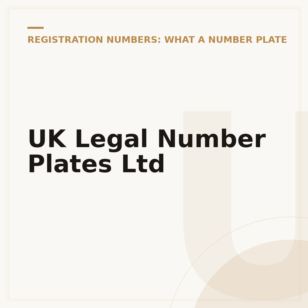 UK Legal Number Plates Ltd