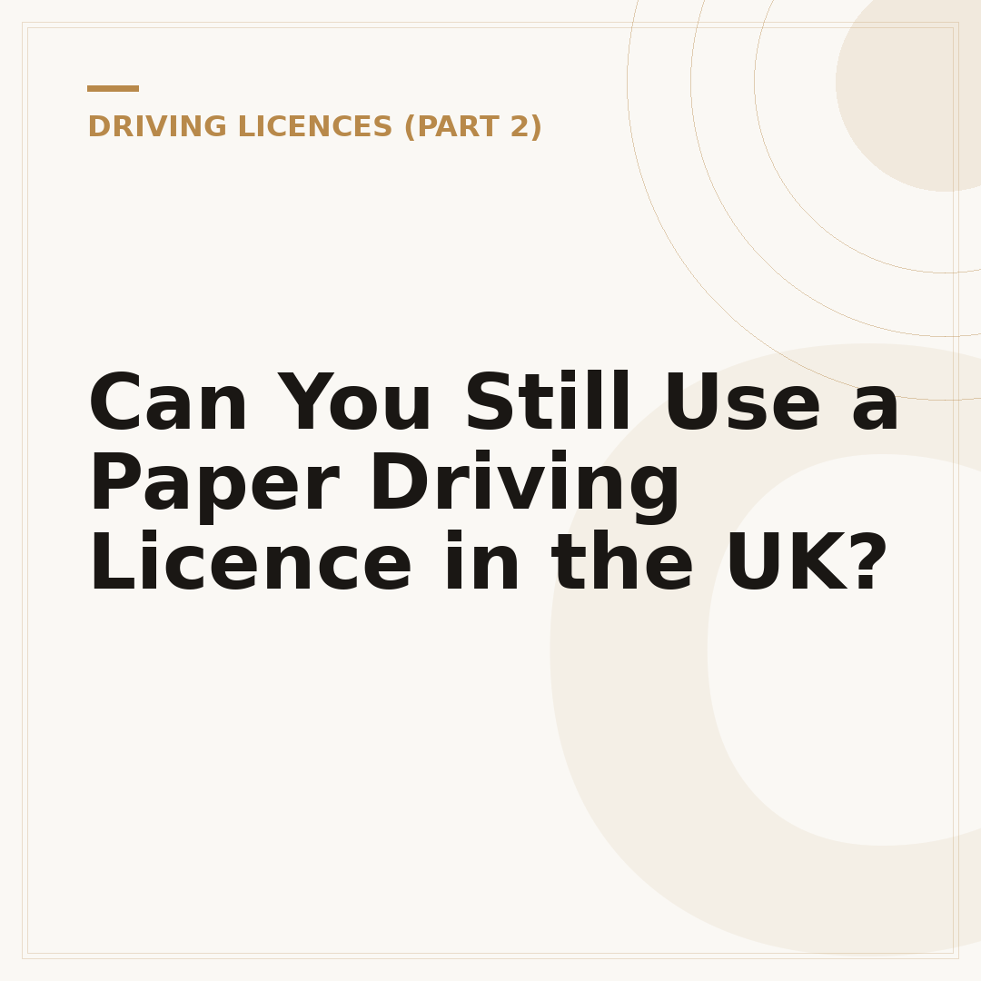 Can You Still Use a Paper Driving Licence in the UK?