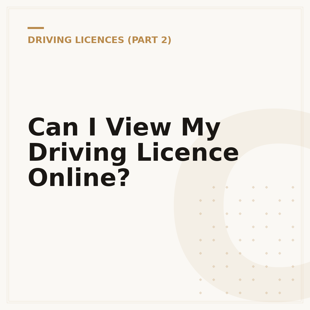 Can I View My Driving Licence Online?