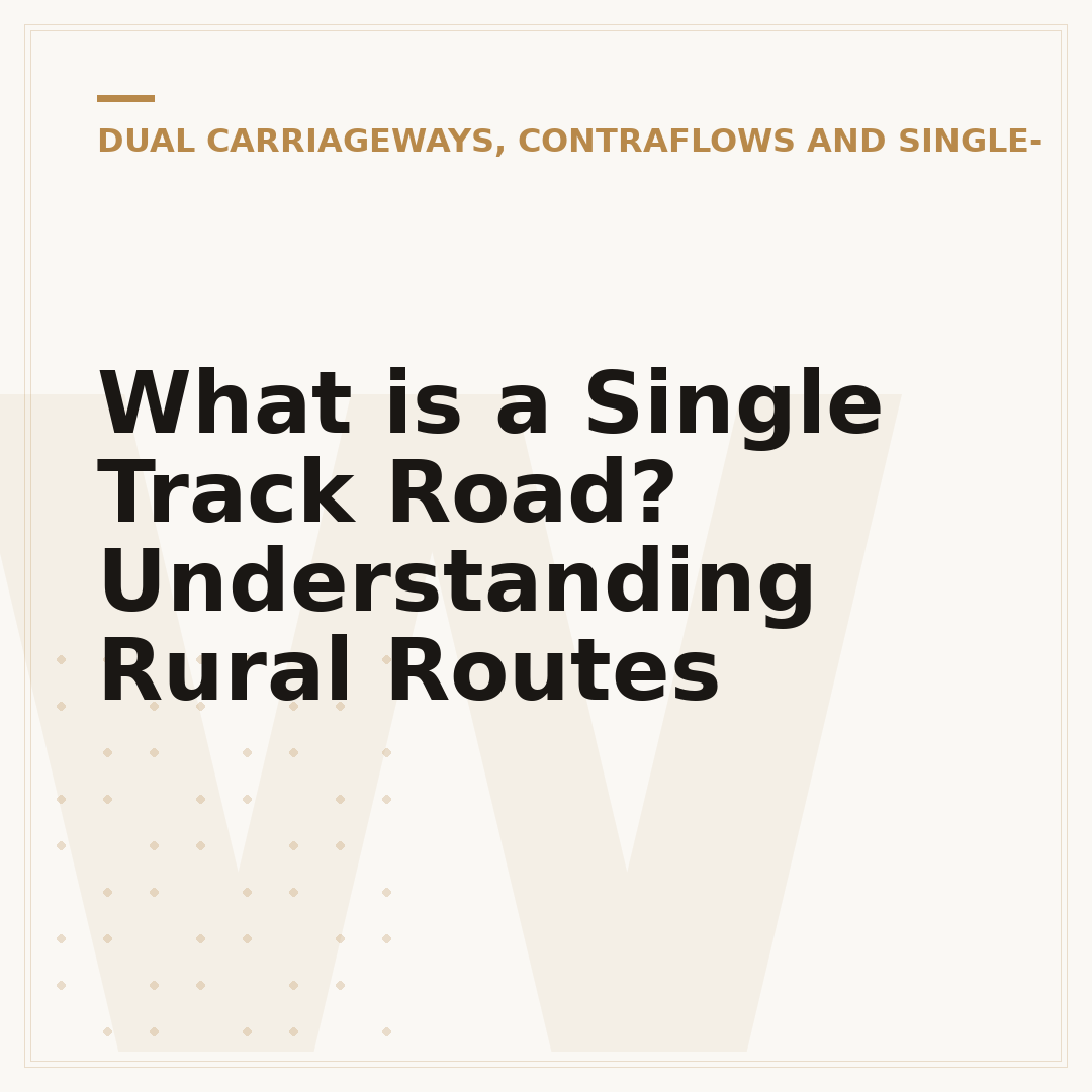 What is a Single Track Road? Understanding Rural Routes