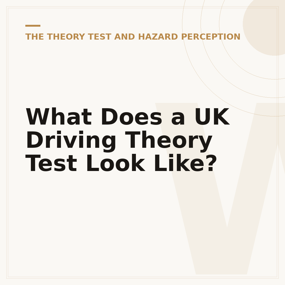 What Does a UK Driving Theory Test Look Like?