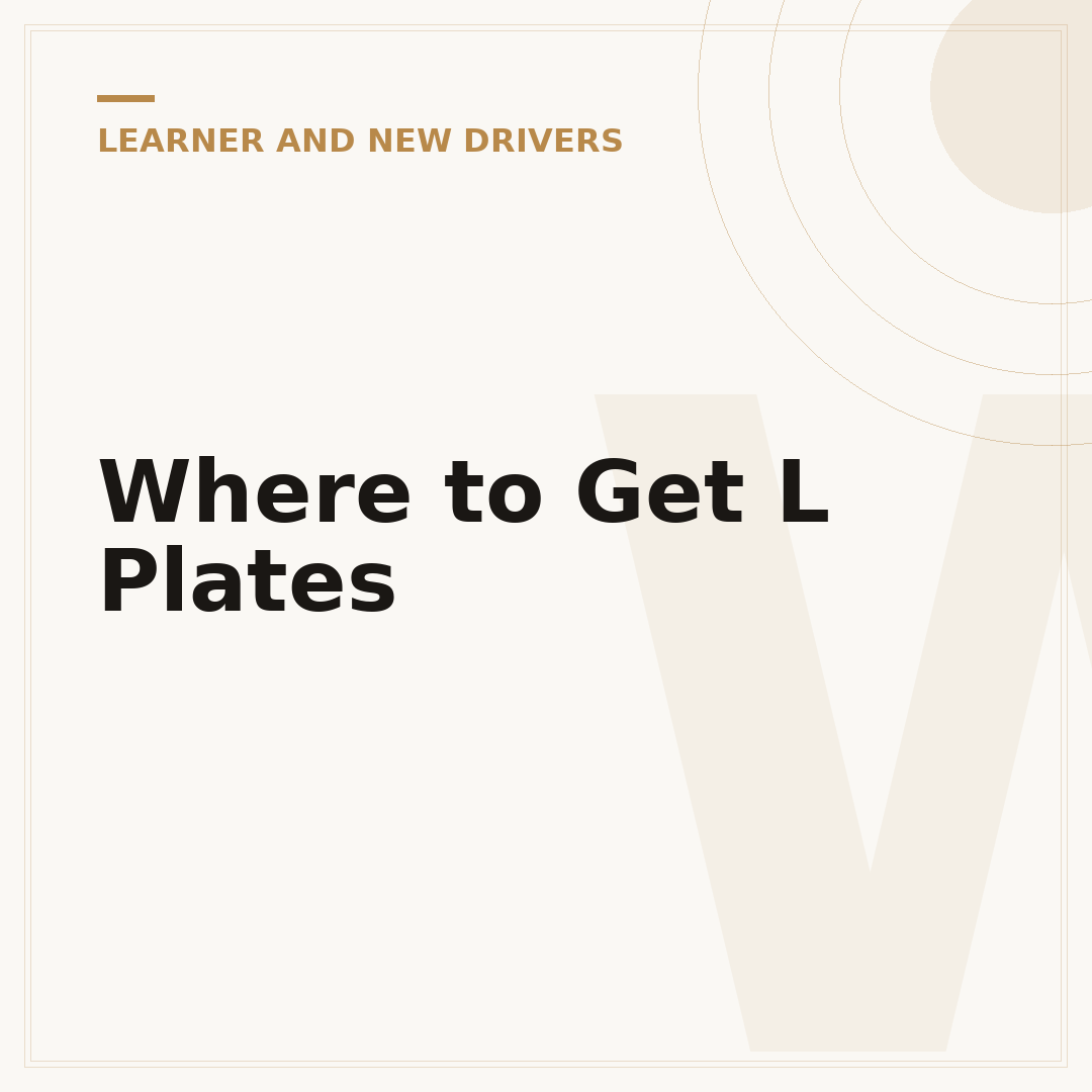 Where to Get L Plates