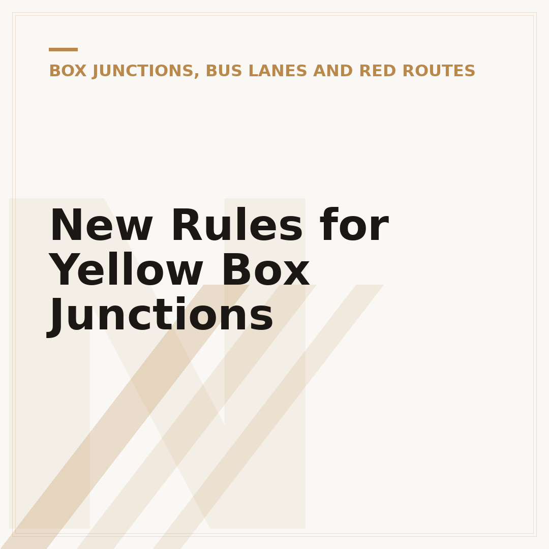 New Rules for Yellow Box Junctions