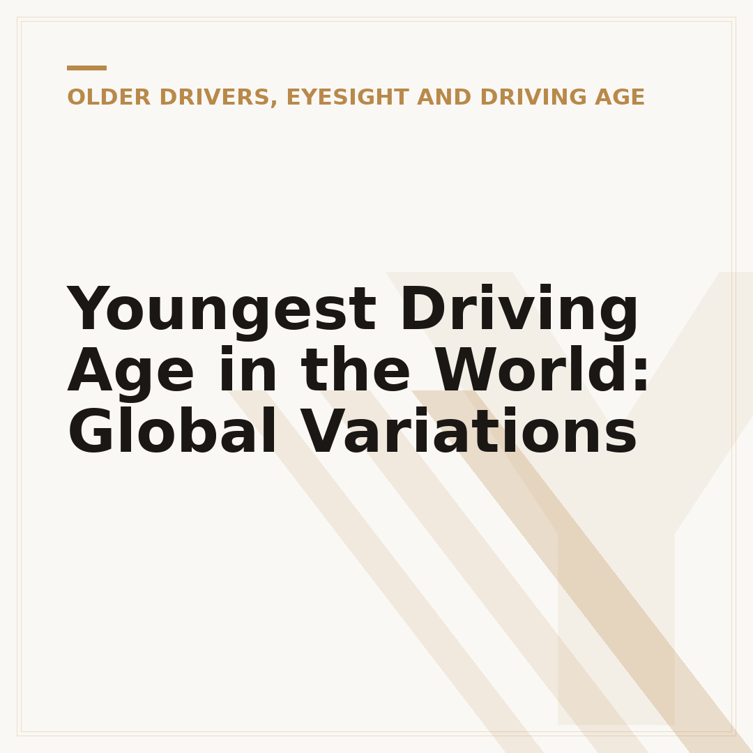 Youngest Driving Age in the World: Global Variations